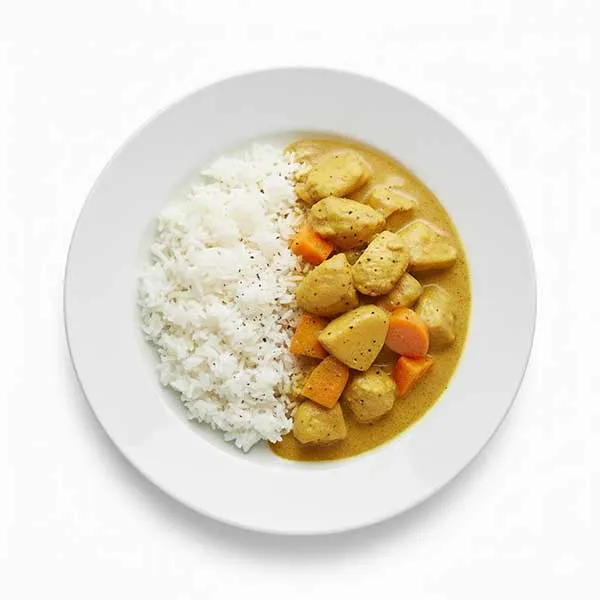 Vietnamese Chicken Curry with Steamed jasmine Rice